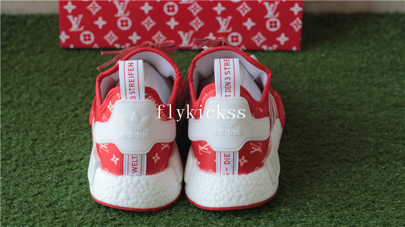 LVS X Supreme Adidas NMD XR1 Red Real Boost